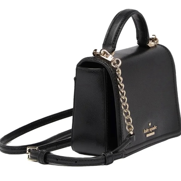 kate spade Handbags - Kate Spade Black Saffiano Leather Mini Crossbody Bag good used condition